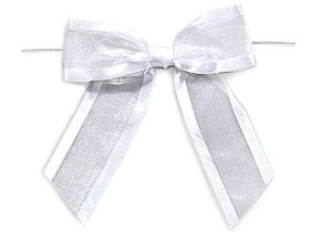 Wraps 4 Gold Satin Edge Sheer Organza Pull Bow, 12 Pack